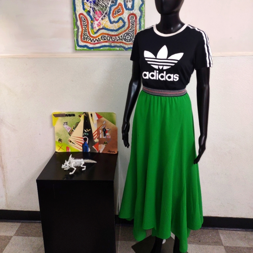 GREEN "ANTHROPOLOGY" SKIRT